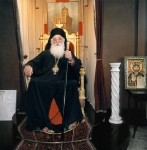 Israel, Jerusalem, 10-05-1997, Diodoros I, Grieks Orthodox Patriarch.
In opdracht van Dagblad Trouw realiseerde portret fotograaf Jan Bogaerts het project `Spiritueel leiders` in diverse landen, waaronder Israel, Egypte, Belgie en Nederland, in de periode 1994 tot 2001. Jan Bogaerts won de eerste prijs in de categorie Portretten bij de fotowedstrijd De Zilveren Camera in 1994 

On assigment of the Dutch daily Newspaper Trouw photographer Jan Bogaerts realised portraits of spritual and religious leaders in several countries like Israel, Egypt, Belgium and the Netherlands. Photographer Jan Bogaerts realised this project between 1994 and 2001. He won the first price for this serie in 1994 in the competition of De zilveren Camera in the category Portraits.

project: Spirituele Leiders Cairo
foto: Jan Bogaerts
Diodorus Grieks Orthodox Patriarch JB1997